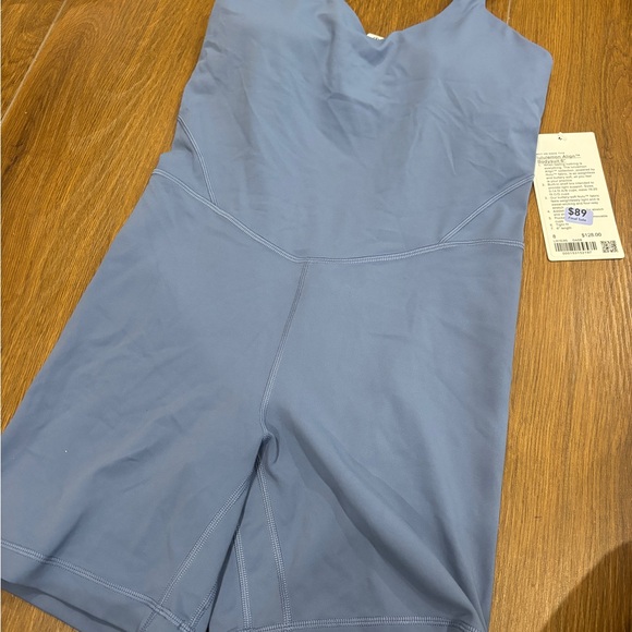 LULULEMON Align 6” Bodysuit Oasis Blue OASB Size 8 - Picture 3 of 8